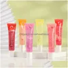 Lip Gloss Fruit Burst Lip Oil Scented Plum Gloss Hidratante Geléia Brilhante Vitamina E Óleos Lipgloss 6 Pcs Drop Delivery Health Beauty Make Dhiol