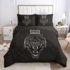 Bedding Sets Bed Linen Set For Home Duvet Cover Pillowcase Family Euro 2.0 Size Black Animal Snake 3d