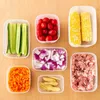 Storage Bottles Refrigerator Box Vegetable Fruit Food Sealed Fresh-Keeping Cover Lunch Transparent Kitchen Container