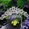 Pinces à cheveux en cristal pour mariée, épingle à cheveux en forme de fleurs et de feuilles, peigne, couvre-chef pour femme, bijoux à la mode, accessoires, cadeaux pour filles