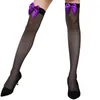 Women Socks Black Silk Stockings Shengrenmei Thigh High Hosiery Cute Transparent Sexy Over Knee Purely Lovely Bow Cosplay