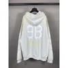 designer hoodie balencigs Mode Hoodies Hoody Heren Truien Hoge kwaliteit Correcte versie 24 Double B Mud Dyed Terry Cotton Gemaakt van oude losse Gra FWQQ