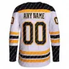 Personnalisé Hommes Femmes Jeunes Boston''Bruins''Jersey 88 David Pastrnak 63 Brad Marchand 71 Taylor Hall 73 Charlie McAvoy Hockey Jerseys Noir Blanc Jaune