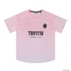 Designer modekläder tshirt lyxiga herrar casual tees trend varumärke Trapstar London Football Jersey Storlek 22 Gradient Sports Mesh Kort ärm Tshirt Mens kvinnor Su