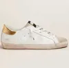 Hoogwaardige stersportschoenen lopen Goldenlyss Gooselyss schoenen witte oude vuile schoenen Italiaans merk Luipaardprint platte schoenen gouden klassieke damesschoenen vrijetijdsschoenen.