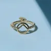 Pierścień projektantów luksusowe pierścionki dla kobiet klasyczne markowe pierścionki modne i wszechstronne monogram pierścień Rose Gold biżuteria Par Pierścień i świąteczny prezent