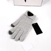 Guantes unisex Guantes de diseño Cinco dedos Guantes cálidos de invierno para mujer Color sólido Otoño e invierno Guantes de lana para exteriores 4 colores