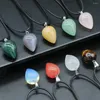 Pendant Necklaces Natural Stone Necklace Fat Water DropAgates For Women Jewerly Gift 22x15mm