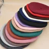 YLWHJJ béret français femmes automne et hiver couleur unie rétro grand diamètre laine à la mode artiste chapeau casquette thermique