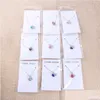 Collane con ciondolo Collana con ciondolo cuore per le donne Moda 925 Sterling Sier Catene Charms Gioielli Zircone Cristallo Diamante Strass L Dh4Fc