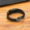 Kette Neues minimalistisches Seilarmband lti-Layer Homme Accessoires Freund Geschenk Magnetschnalle geflochtenes Wr-Lederarmband für MännerL231115