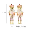 Stud Statement Nutcracker Soldier Earring Crystal Big Drop Dangle Earrings Party Jewelry For Women 231114