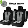 Ny Autoplus Universal Warm Winter Car Seat täcker velor med 4 mm svamp passform för de flesta bil SUV -lastbil vinterbiltillbehör interiör