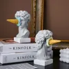 Dekorative Objekte Figuren Moderne nordische Figur Ornament Eiscreme David Figur Home Decor Skulptur Büro Bücherregal Desktop Kunst Dekoration Statue 231115