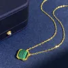 Jewelry Fashion Designer Women's Diamond Letter Chain Pendant Necklace