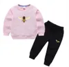 Bambini Ragazzo Designer di lusso Moda Ragazza Abbigliamento Abbigliamento sportivo Autunno Felpe con cappuccio per bambini 2 pezzi/set Tuta per bambini in cotone per bambini