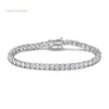 925 Silver Jewellery Bracelet ZC Stone Silver Plated Tennis Chain Wholesale Trending Tennis Bracelet