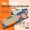 Tangentbord K6 Wireless Mechanical Keyboard 3 Mode Connection 5 0 Bt 2 4GHz Bluetooth Gaming Keyboard 230414 2024