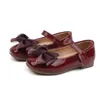 Platte schoenen schattige kind sandalen voor meisjes prinses feest mode stevige kleur kinderen buigen kleine lederen peuter