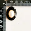 Kolczyki stadninowe D043 Złote okrągłe okrągłe czarne perły zestaw kolczyka Kobiet biżuterii Wysoka jakość