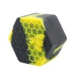Récipient en Silicone hexagonal d'abeille de couleur riche, récipient en Silicone pour huile, cire, pots en Silicone Dab 12 LL