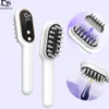 Brosses à cheveux Mise à niveau 9 niveaux Peigne de massage électrique Sclap Bleu Rouge Thérapie de lumière Croissance Applicateur d'huile Vibration Tête Masseur Brosse 231115