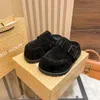 Naked Wolfe Slipper Designer Slipers Woman Suede Slides Platform Buckle Sandal Rubber Slides Outdoor Mule Fashion Mules