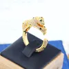 18K Gold Bangle Gents Bransoletka Złota dla kobiet mężczyzn otwarte złoto srebrne modne modne brzemienie Bracelets Lopard Infinity Luksusowy projektant biżuterii prezent ślubny