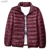 Parkas de plumón para hombre, chaqueta de invierno para hombre, chaquetas de plumón ultraligeras, abrigo de invierno para hombre, Parkas de plumón con cuello levantado portátil ultraligero, abrigo a prueba de viento 6XLL231115