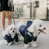 犬のアパレルペット犬レインコート風の耐火性と雨プルーフ黄色の子犬パーカージャケット大大きな中型および小型犬の服に適したマルチサイズ231114