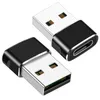 High Quality & Luxury Design Aluminum alloy USB 2.0 Male to Type-C Female OTG 480Mbps Data Transfer OTG Converter Charging Adatpers