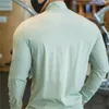 Giacche da uomo in palestra da uomo che si allenavano di formazione fitness con cerniera rapida tracce a secco Suncreen Abbigliamento sportivo per la protezione casual.