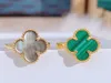 Rings four leaf clover ring Natural Shell Gemstone Gold Plated 18K for woman designer T0P highest counter Advanced Materials European si
