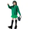 Girl's Dresses 3-15 years Ireland St Patrick's Day Girl Sweater Tutu Dress Spring Green Sweater Princess Party Costumes Clothing Baby Girls 231115