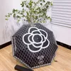 Parapluie de créateur classique C Parapluies Noir Été Luxe Automatique Pliant Protection Solaire Imprimé Parasol Usqsn