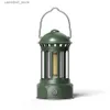 Camping Lantern 2023 Camping en plein air lumière Camping lanterne atmosphère tente lumière rétro cheval lumière COB éclairage Portable Camping lumière Q231116