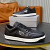 Luxury Men Downtown Sneakers Shoes Platform Sole Trainers Comfort Water-avvisande skor Lågtopp Casual Flats EU38-46 med låda