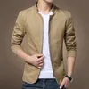 Kurtki męskie Mężczyźni stają kołnierz męski kurtka Slim Fit Mens Blazer Casual Jackets Mężczyzna jesień cienki wiatr S-5xl Pure Cotton Bomber Kurtka 231115