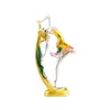 Dekorativa föremål Figurer Dancing Girl Figure Staty Modern Ballet Sculptures Harts Crafts Home Decor Desktop Ornament Elegant Gift 10*22cm 231114