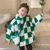 Giacche plaid casual marea vestiti per bambini primavera autunno sciolto pile berbero caldo spesso ragazza ragazzo giacche donna uomo abiti bambini 2023 J231115