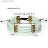 Chaîne Pierre Naturelle Perles Bracelet 4mm Malachite Noir Lave Yoga Énergie Couple Chaud Pour Femmes Hommes Bijoux Tressé Corde Noeud Bracelet CadeauL231115