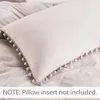 Set biancheria da letto Set semplicità nordica con copripiumino pompon Set piumino queen size Biancheria da letto king di alta qualità 230414