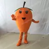 Christmas Orange Loquat Mascot Costume Najwyższa jakość Halloween fantazyjna sukienka imprezowa kreskówka strój postaci garnitur karnawał unisex strój reklamowy rekwizyty