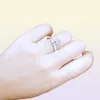 Romantic Smart Love Ring 925 Sterling Silver Cz Diamond Applicerable to Jewels Love Lock Lady Valentine's Day Gift Ring1518357