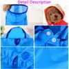 Dog Apparel Pet Supplies Raincoat Waterproof Colorfull Plastic Fashion Poncho Personalized Color Edge Costumes For Large Dogs XS-7XL