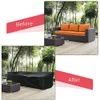 Yeni 62 boyutlu yüksek kaliteli açık veranda su geçirmez kapaklar mobilya masa kanepe kapağı 210d oxford kumaş siyah toz kapağı