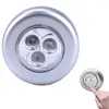 Night Lights Wireless Stick 3 LED Touch Light Push Lamp Car Home Wall Camping Battery Power On Kitchen