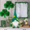 Plush Elf Decorations Green Hat Doll Faceless Elderly Irish Festival Lucky Clover Hanging Ornament Decorations CPA4456 1115