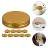 Dinnerware 10pcs Mason Jar Lids Reusable Canning Sturdy Iron Leak Proof Covers