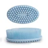 Brosses de nettoyage Brosses de nettoyage du corps en Sile épurateur luffa brosse de douche de bain exfoliante douce pour enfants sensibles femmes hommes toutes sortes Dhniz